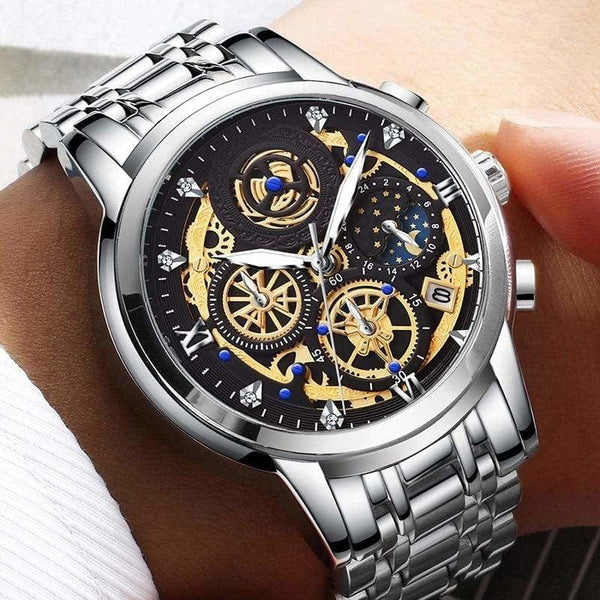 montre-homme-acier-waterproof-lune-quartz