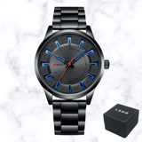 MONTRE ACIER NOIR LUXE