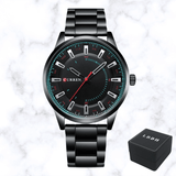 MONTRE ACIER NOIR LUXE