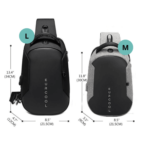 Sacoche Sac de rangement pour câble de données chargeur de casque  multifonctionbloc d'alimentation portabletaille L25 x 18 x 7 cm Noir