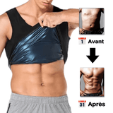 tshirt sudation en néoprène abdominaux