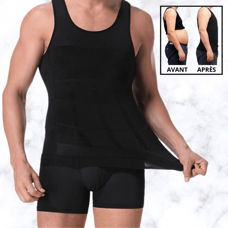 Tee shirt amincissant homme débardeur